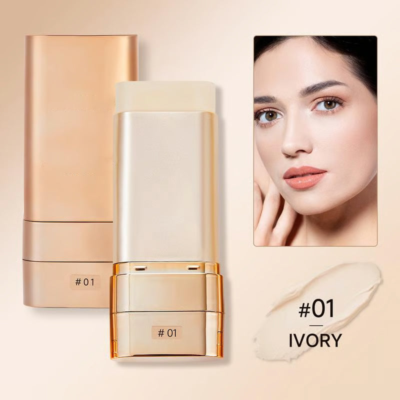 💥BUY 1 GET 1 FREE & Free Powder Puff⏰Luminous Dual-Ended Concealer Foundation Stick
