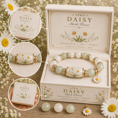 🌸 Personalized Birth Flower Blessing Bracelet – The Perfect Birthday & Keepsake Gift