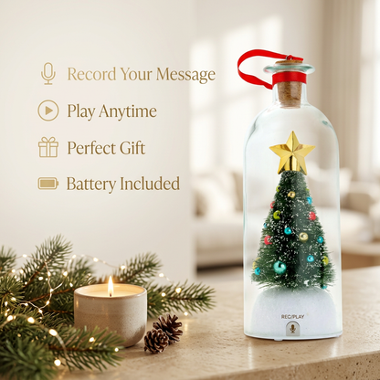 🎅🎄Recordable Christmas Tree Message-in-a-Bottle