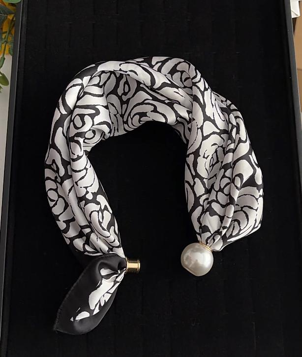 Pearl Scarf Necklace — The 5-Second Outfit Upgrade