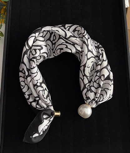 Pearl Scarf Necklace — The 5-Second Outfit Upgrade