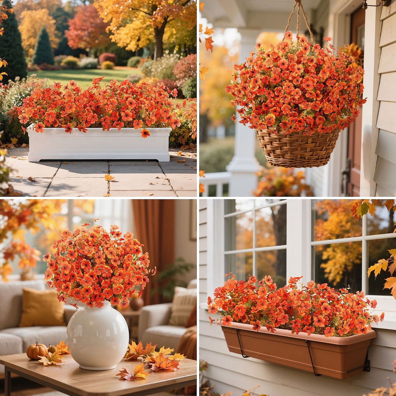 🔥Last Day 50% OFF🍁Fall Artificial Flowers for Outdoors