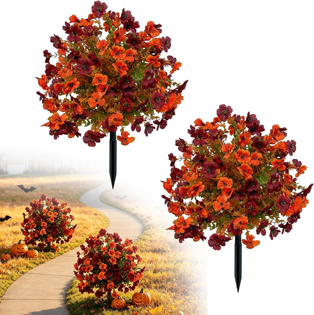 🌸 Ever-Blooming Garden Flower Stakes