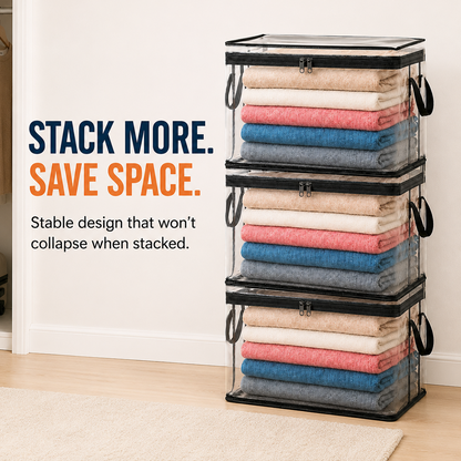 🎉Summer Sale 70% OFF📦Large Heavy-Duty Thick Plastic Clear Storage Bag for Clothes, Moving & Storage