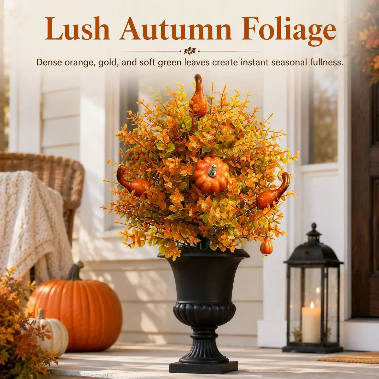 💥 LAST DAY 49% OFF🔥 Artificial Fall Pumpkin Tree Stakes