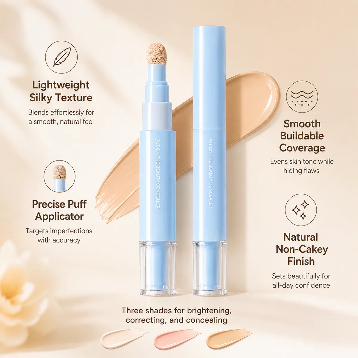 🔥Buy 1 Get 1 Free NOW!💄Multipurpose Hydrating Liquid Concealer Pen  ✨