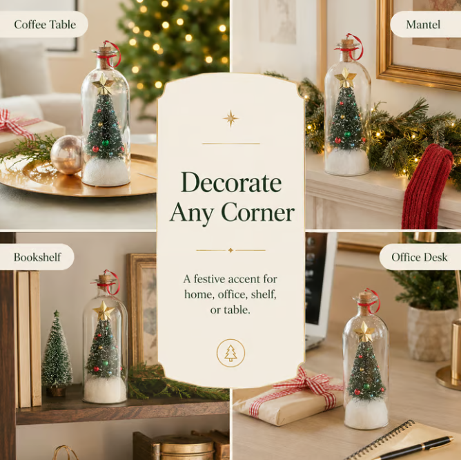 🎅🎄Recordable Christmas Tree Message-in-a-Bottle