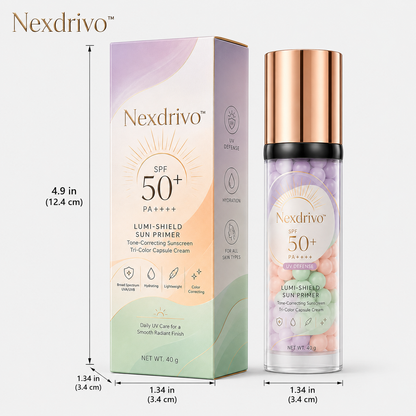 Nexdrivo™ Three-Color Protective Isolation Cream with SPF 50 Coverage