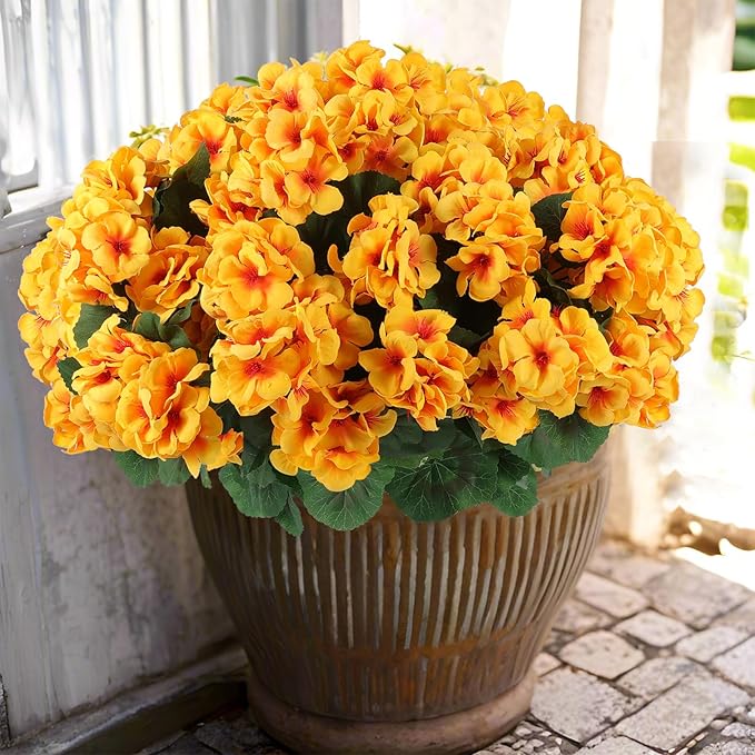 🎁 Last Day 60% OFF - Realistic Artificial Geranium Flowers For Beautiful Outdoor Decor