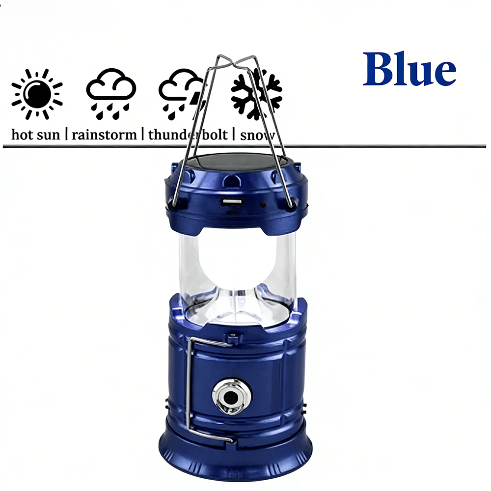 🔦 Solar Rechargeable LED Camping Light
