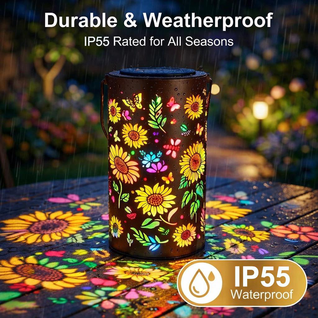 🌻Colorful Sunflower Glow Solar Garden Lantern – Create A Magical Flower Light Show For Your Outdoor Space