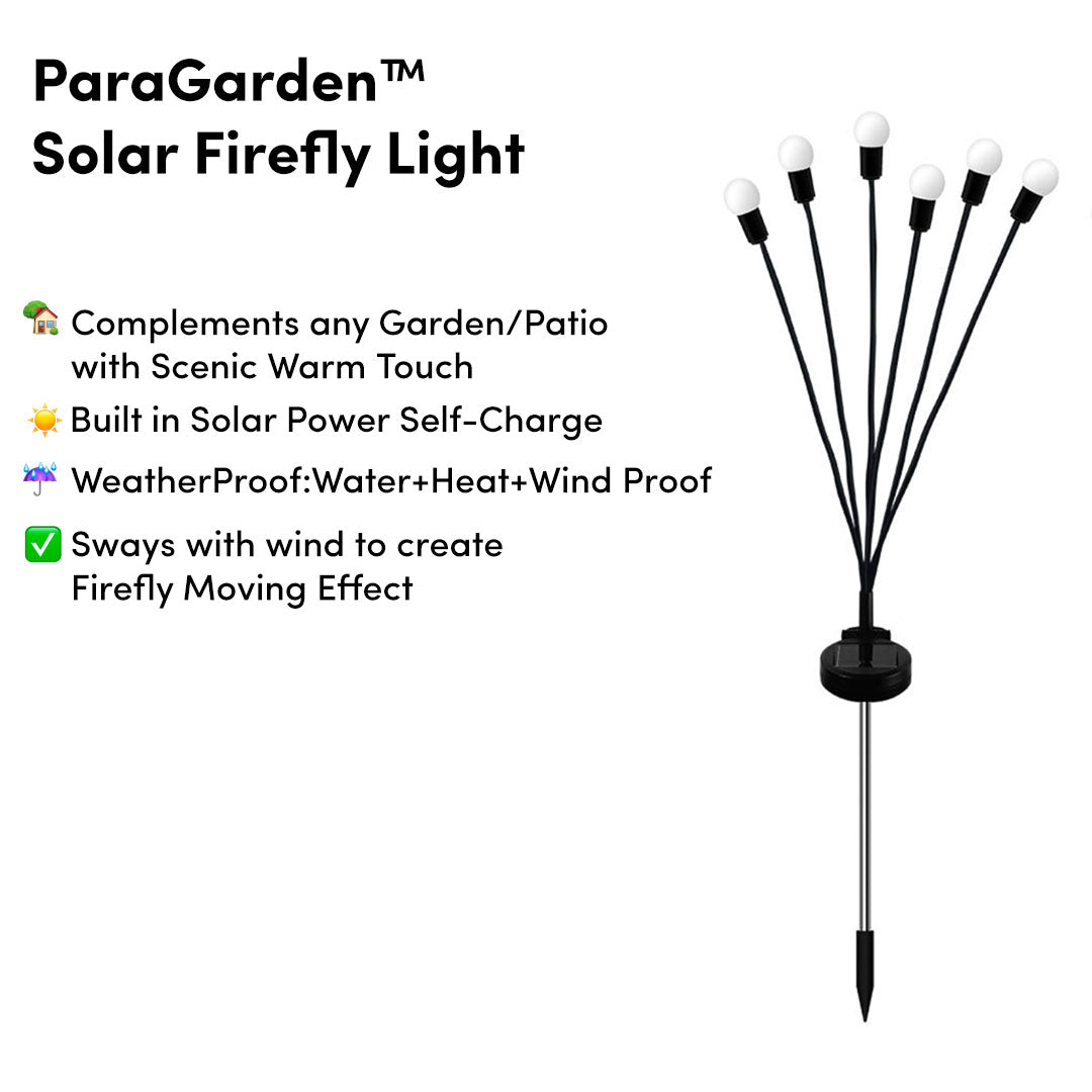 Solar Firefly Light with Auto Power ON/OFF Winterproof