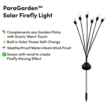 Solar Firefly Light with Auto Power ON/OFF Winterproof
