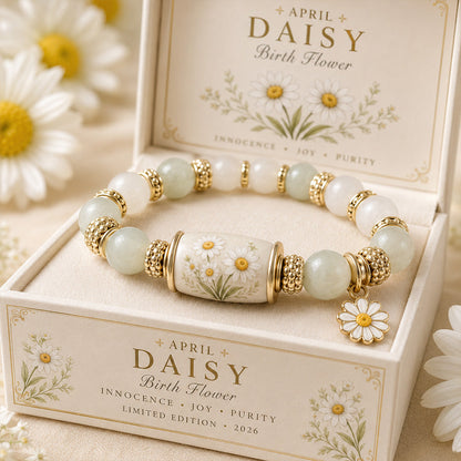 🌸 Personalized Birth Flower Blessing Bracelet – The Perfect Birthday & Keepsake Gift