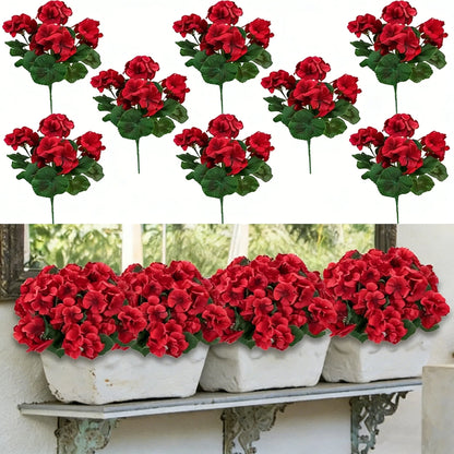🎁 Last Day 60% OFF - Realistic Artificial Geranium Flowers For Beautiful Outdoor Decor