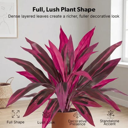 🎁 Last Day 60% OFF - Artificial Boston Fern & Dragon's Blood Tree Plants 🔥Same as in the video!