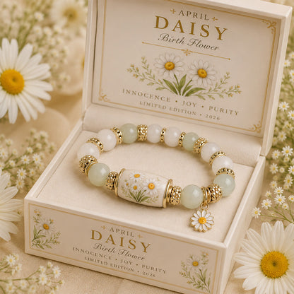 🌸 Personalized Birth Flower Blessing Bracelet – The Perfect Birthday & Keepsake Gift