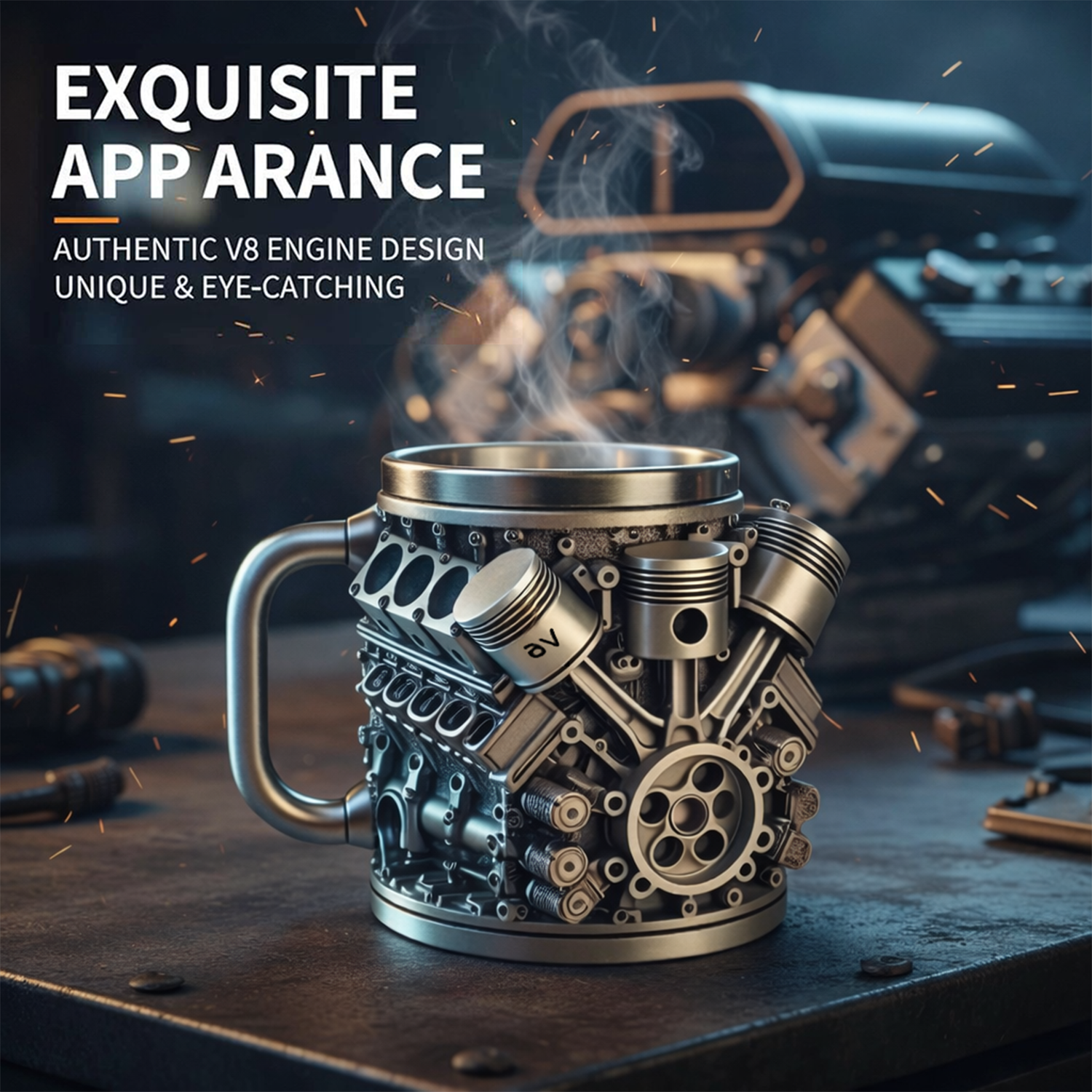 ⚡✨Ultimate V8 Engine Gift Mug & A Gearhead's Dream