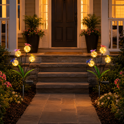 Multicolor Solar Butterfly Garden Stake Light