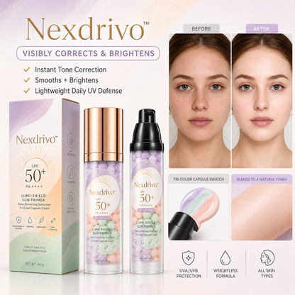Nexdrivo™ Three-Color Protective Isolation Cream with SPF 50 Coverage