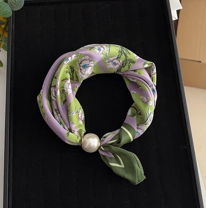Pearl Scarf Necklace — The 5-Second Outfit Upgrade