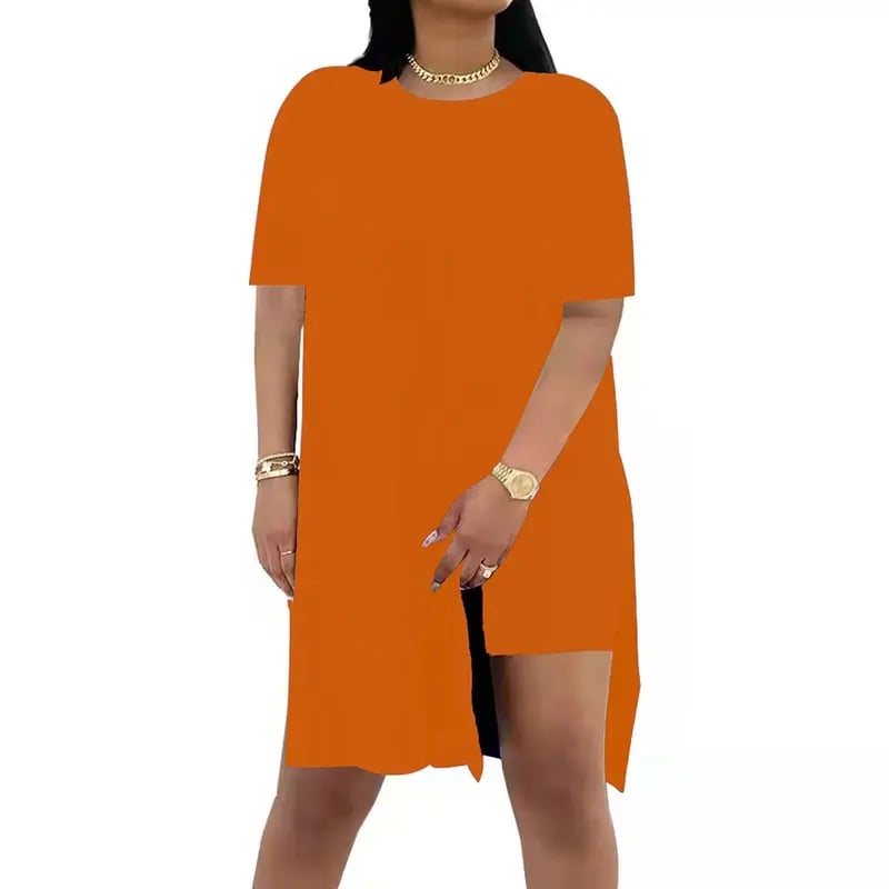 🔥🔥Limited-time 49% off offer - - Women Plus Size 2 Piece Outfits Lady Basic Crewneck Short Sleeve Tunic Tops and Skinny Biker Shorts Sets Tracksuits Casual Soft Womenswear