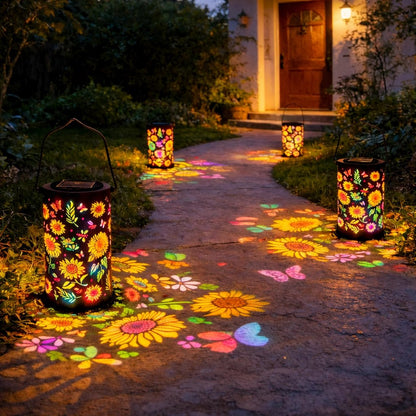 🌻Colorful Sunflower Glow Solar Garden Lantern – Create A Magical Flower Light Show For Your Outdoor Space