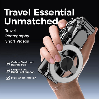 🏆✨4-in-1 Multifunctional magnetic selfie stick with 360° rotation