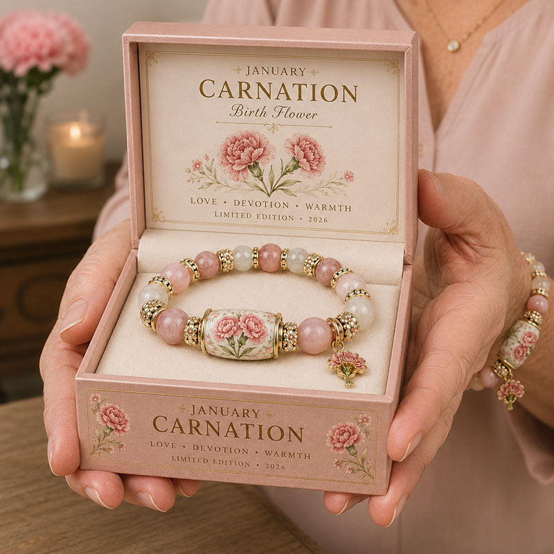 🌸 Personalized Birth Flower Blessing Bracelet – The Perfect Birthday & Keepsake Gift