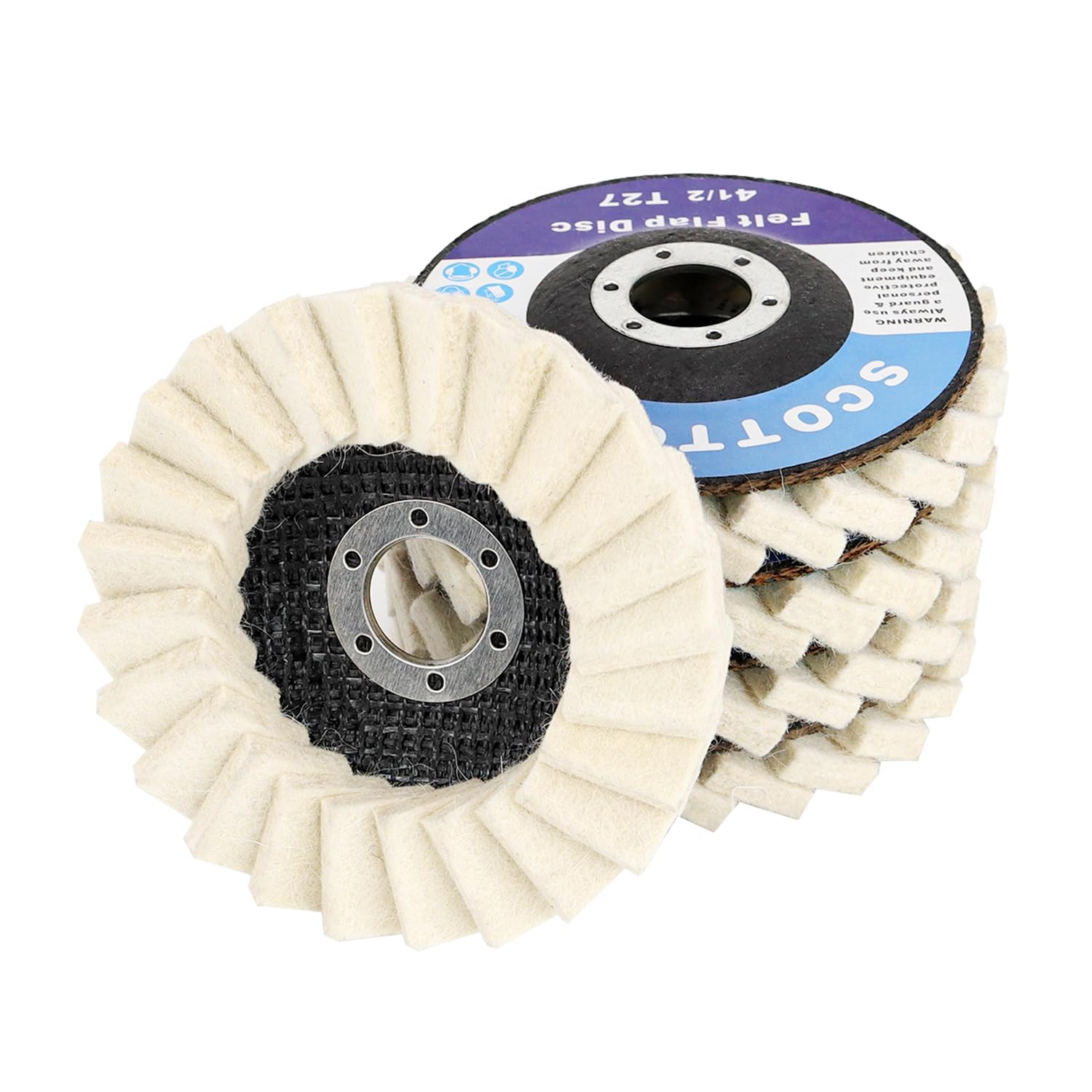 🌟 Wool Felt Flap Polishing Disc ✨  Mirror Finish in Minutes