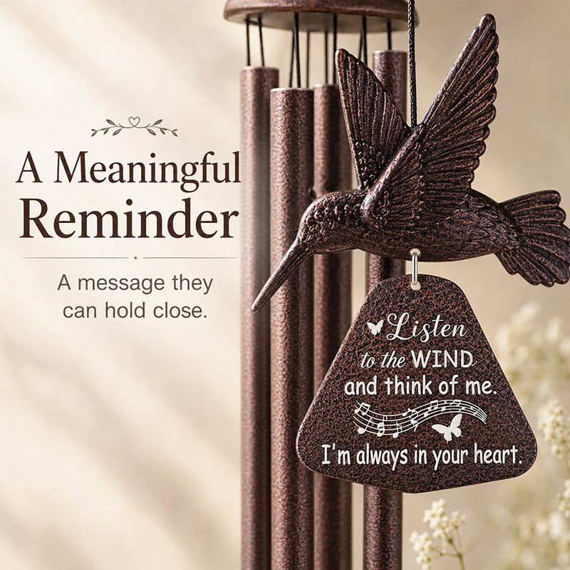 Memorial Hummingbird Wind Chime – A Thoughtful Sympathy Gift