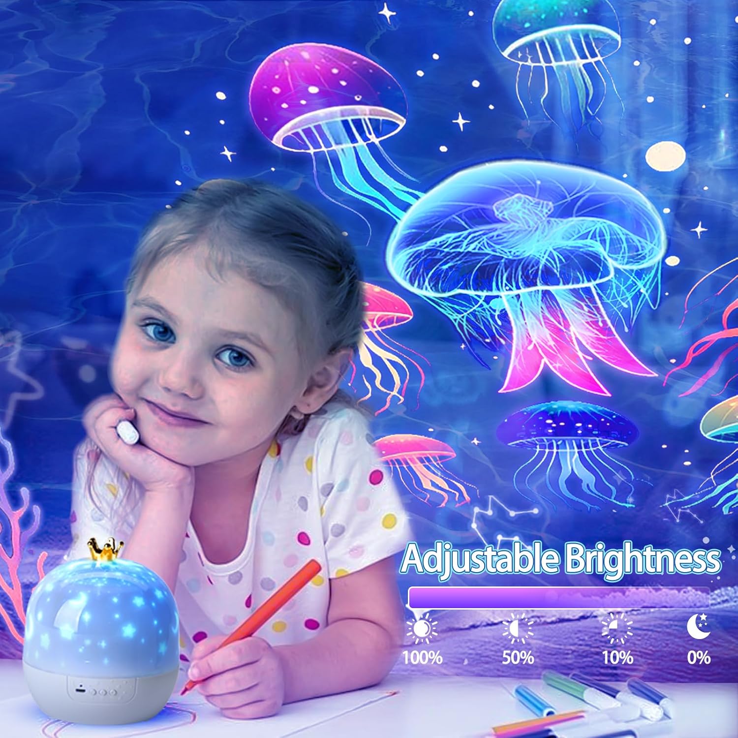 🎁Ocean World LED Rotating Projector Night Light