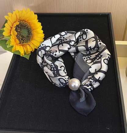 Pearl Scarf Necklace — The 5-Second Outfit Upgrade
