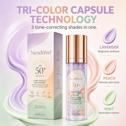 Nexdrivo™ Three-Color Protective Isolation Cream with SPF 50 Coverage