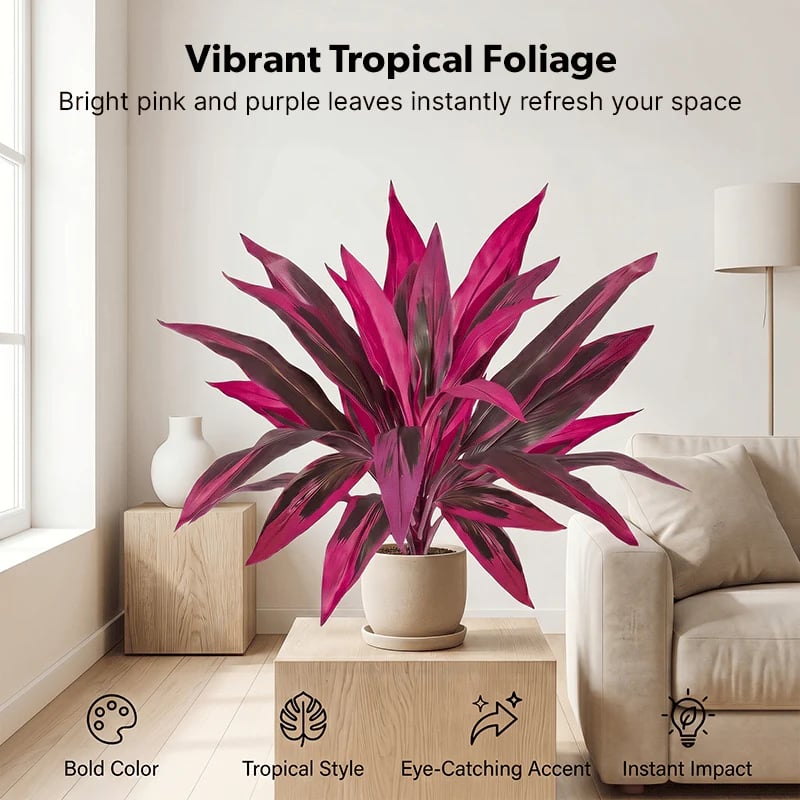 🎁 Last Day 60% OFF - Artificial Boston Fern & Dragon's Blood Tree Plants 🔥Same as in the video!