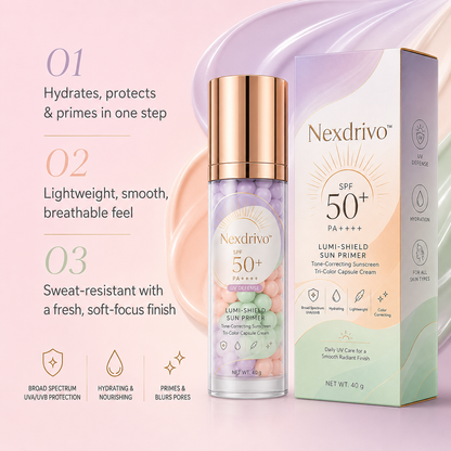 Nexdrivo™ Three-Color Protective Isolation Cream with SPF 50 Coverage