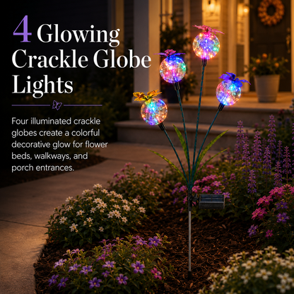 Multicolor Solar Butterfly Garden Stake Light