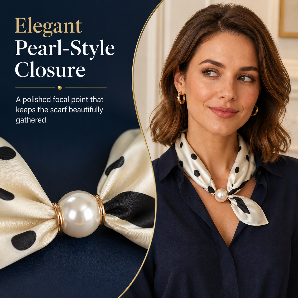 Pearl Scarf Necklace — The 5-Second Outfit Upgrade