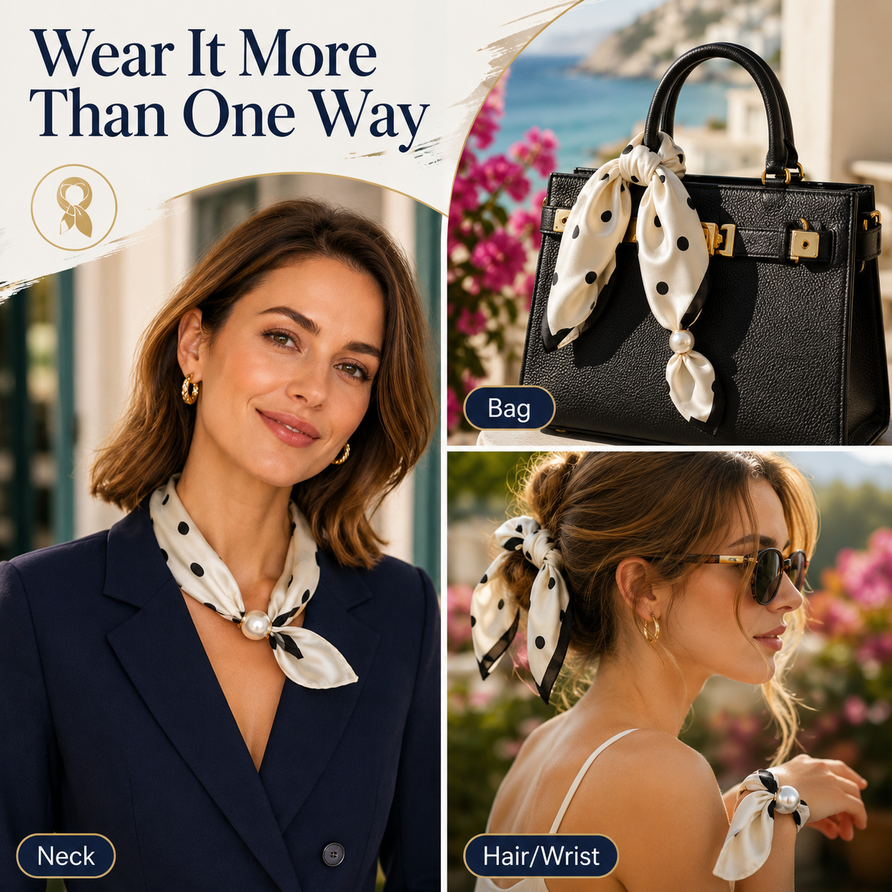 Pearl Scarf Necklace — The 5-Second Outfit Upgrade