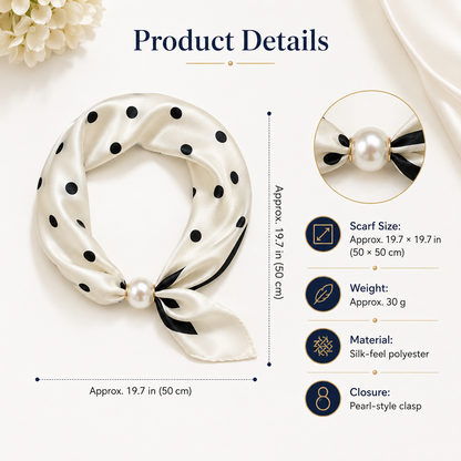 Pearl Scarf Necklace — The 5-Second Outfit Upgrade