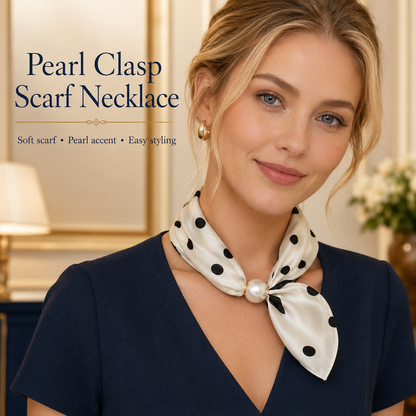 Pearl Scarf Necklace — The 5-Second Outfit Upgrade