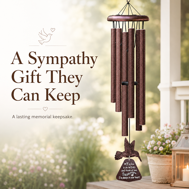 Memorial Hummingbird Wind Chime – A Thoughtful Sympathy Gift