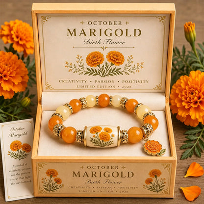 🌸 Personalized Birth Flower Blessing Bracelet – The Perfect Birthday & Keepsake Gift