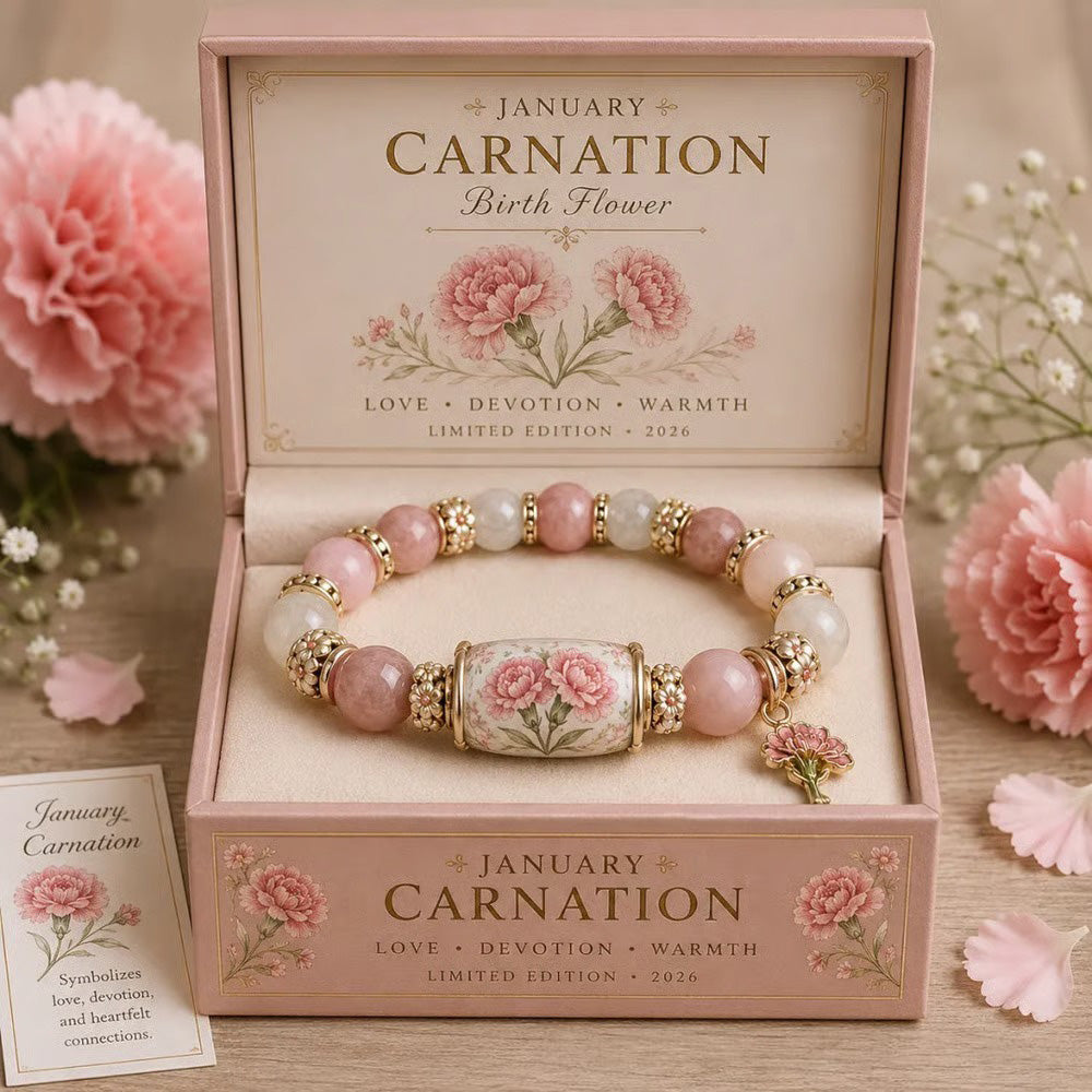 🌸 Personalized Birth Flower Blessing Bracelet – The Perfect Birthday & Keepsake Gift