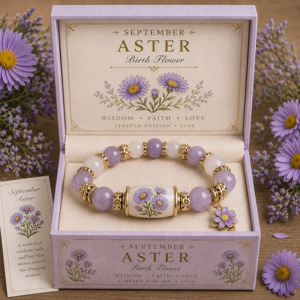 🌸 Personalized Birth Flower Blessing Bracelet – The Perfect Birthday & Keepsake Gift