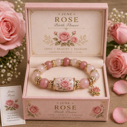 🌸 Personalized Birth Flower Blessing Bracelet – The Perfect Birthday & Keepsake Gift