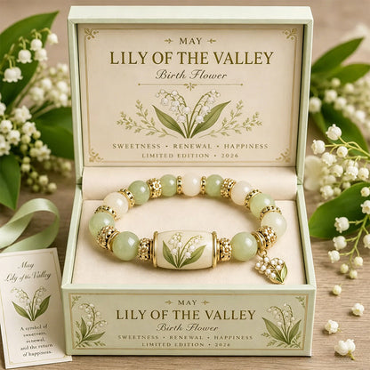 🌸 Personalized Birth Flower Blessing Bracelet – The Perfect Birthday & Keepsake Gift