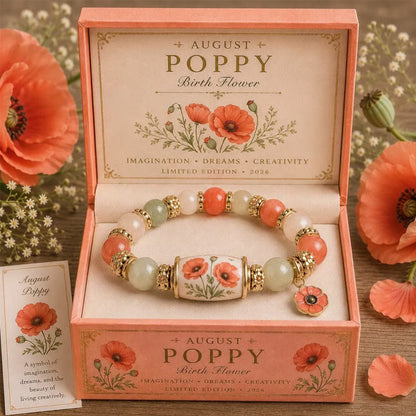 🌸 Personalized Birth Flower Blessing Bracelet – The Perfect Birthday & Keepsake Gift