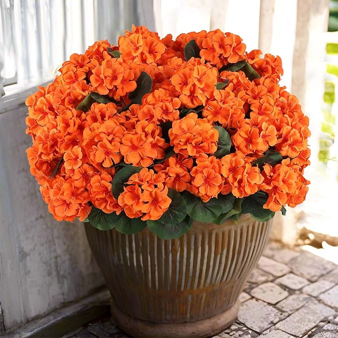 🎁 Last Day 60% OFF - Realistic Artificial Geranium Flowers For Beautiful Outdoor Decor