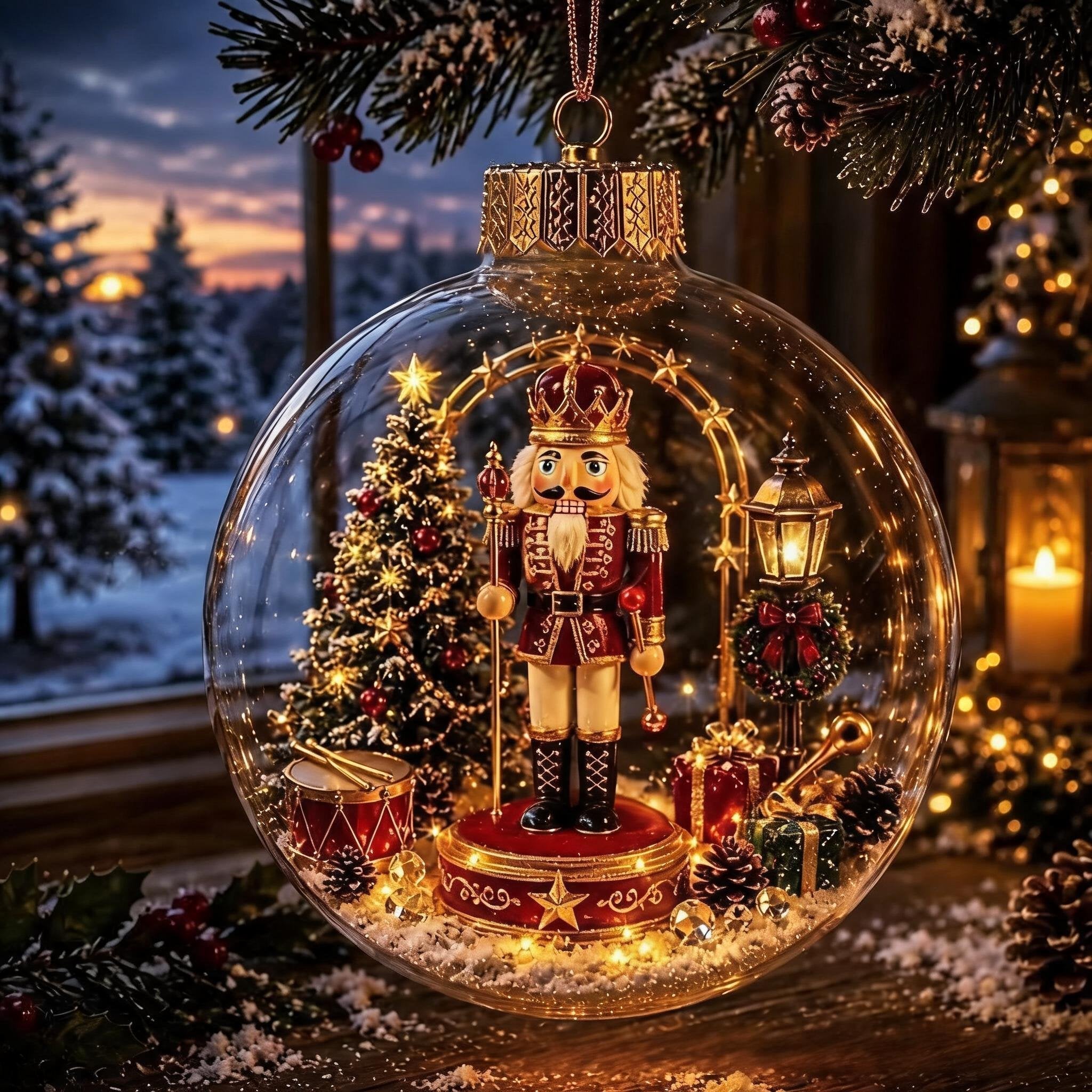 Glowing Christmas Diorama Ornament🎄